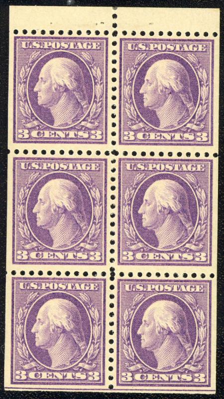 #501b, XF-OG-NH. Booklet Pane/6. Cat $125