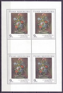 Czech Republic. 1995. Small sheet 96-8. painting. MNH.