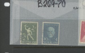 Netherlands B269-70 used (2301A 985)