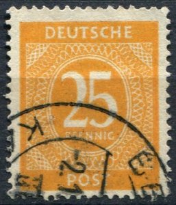 Germany Sc#546 Used, 25p yel, 1st Allied Control Council Issue (1946)