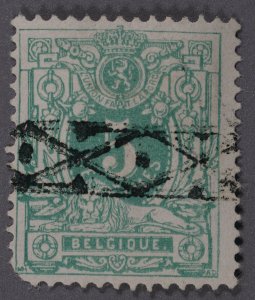 Belgium #51 Used Fine Roller Cancel HRM