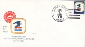 #1396 ID, Mountain Home 7-1-71 USPS FDC