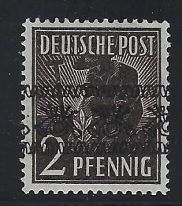 Germany AM Post Scott # 600, mint hr, variation inverted o/p