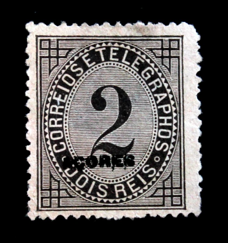 AZORES #P3 (Mi53ai) Used Numeral Newspaper Postage Perf 13.5x13.5