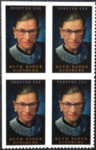 U.S.#5821 Ruth Bader Ginsburg 66c Block of 4, MNH.