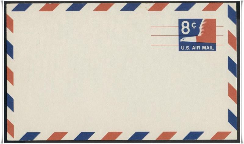 SC#UXC9 8¢ Stylized Eagle Postal Card