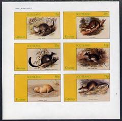 Grunay 1982 Rodents imperf set of 6 values (15p to 75p) u...