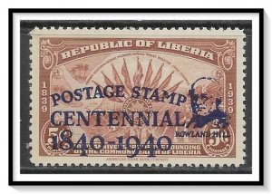 Liberia #281 Postage Stamp Centennial MH