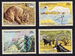 UN New York Birds Wombat Crane Clams Antelope 4v 1993 MNH SC#620-623 SG#630-633