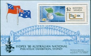 Samoa 1980 SG578 Sydpex Stamp Exhibition MS MNH