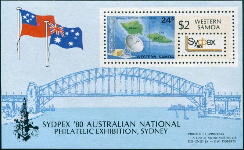 Samoa 1980 SG578 Sydpex Stamp Exhibition MS MNH 