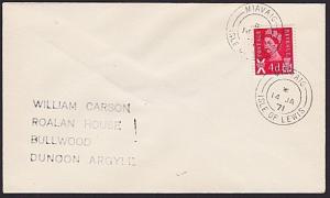 GB SCOTLAND 1971 cover MIAVAIG / ISLE OF LEWIS  cds.........................7423