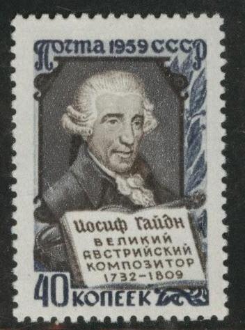 Russia Scott 2195 MNH** Joseph Haydn composer stamp 1959 CV$5