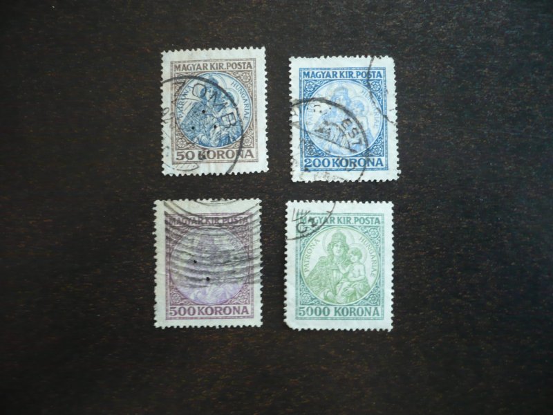 Stamps - Hungary - Scott# 378,380,381,386 - Used Part Set of 4 Stamps