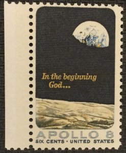 US MNH #1371 Single w/selvage Apollo 8 SCV $.25 L18