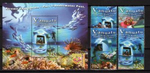 Vanuatu 845-848a MNH Underwater Post Office Marine Life ZAYIX 0624S0209M