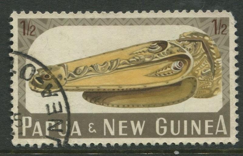 Papua New Guinea- Scott 200 - General Issue -1965 - FU- Single 1/2p Stamp