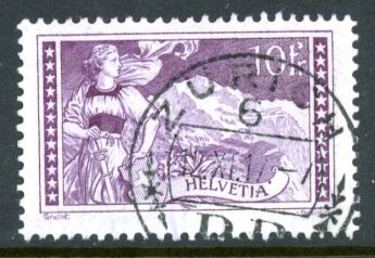 Switzerland 184 used Jungfrau mountain maiden      (Inv 001642.)