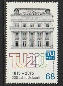 2015 Austria - Sc 2586 - MNH VF - 1 single - University of Technology