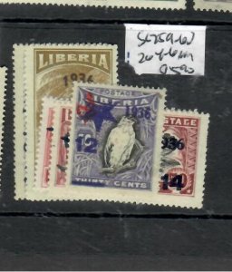 LIBERIA    SC 259-260, 264-266  MOG         P0517H