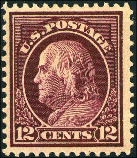 1914 US Stamp #417 A148 12c VF Mint Original Gum Catalogue Value $60