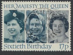 Great Britain SG 1317 - Used -QE II 60th Birthday