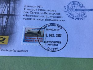 Germany Zeppelin Airship  Cancel  Stamps Cover Ref 52287