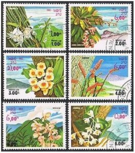 Laos 467-472, CTO. Michel 655-660. Flora, Flowers, 1983.