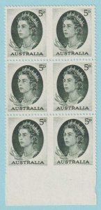 AUSTRALIA 365ab BOOKLET PANE - IMPERF BETWEEN - MINT NEVER HINGED OG **  X411