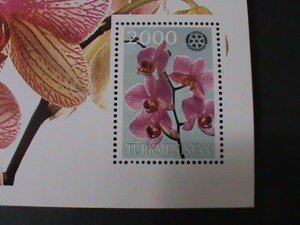 TURKMENISTAN-  LOVELY BEAUTIFUL  ORCHID FLOWER S/S MNH-VF RARE HARD TO FIND