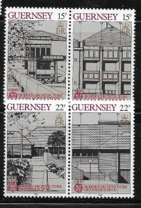 Guernsey 1987 Europa Modern Architecture Sc 349a-351a MNH A2874