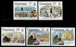 Guernsey #362-6 MNH Set - Visit of John Wesley