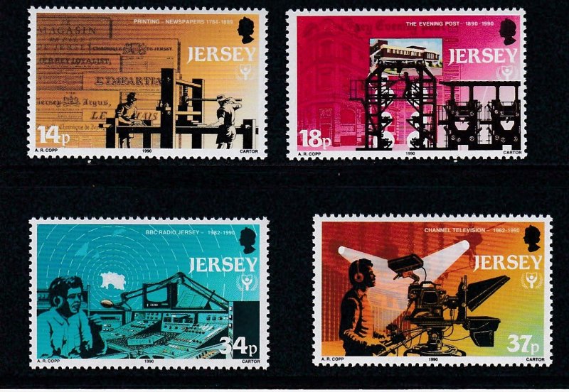 Jersey # 540-543, News  Media, Mint, NH, 1/2 Cat.
