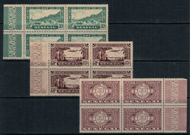 Senegal #151,C1,J26* NH Blocks  CV $3.40