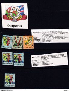 Guyana 1981-3 Royal Weddings Overprints see description MNH 16141
