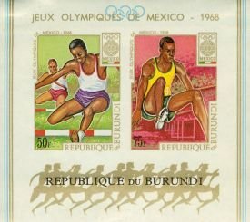 Burundi Olympics Lot 11 , 1 souvenir sheet