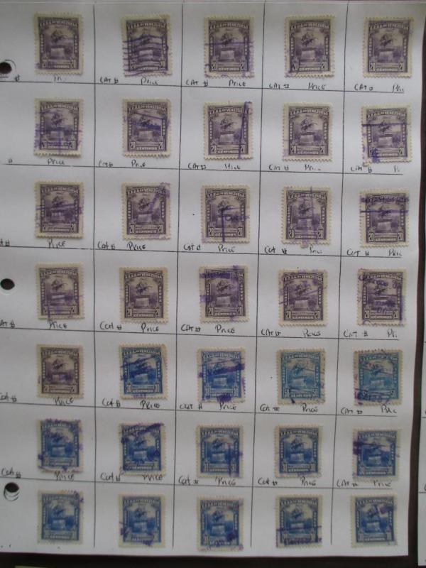 ~175 Venezuela Hinged On Pages - Unchecked - As Received - See Photos - (Z17)