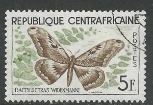 Central African Rep. # 8  Butterflies  (1) VF Used