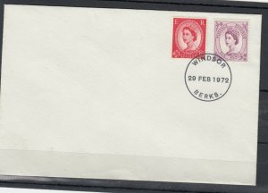 GB 1972 2 1/2d 6d Wilding Last Day Unaddressed Cover J9930