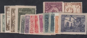 Spain - 1930 - SC 433-47 - LH/MH - Short set