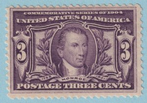 UNITED STATES 325 MINT HINGED OG* NO FAULTS EXTRA FINE!  TPS