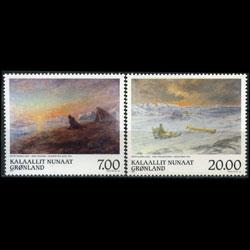 GREENLAND 1999 - Scott# 349-50 Rosing Paintings Set of 2 NH