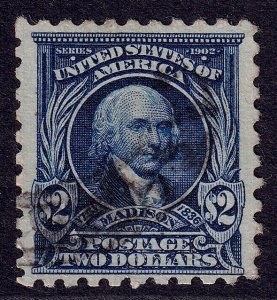 US Scott 479, 1917 Madison, $2 dark blue, VERY FINE USED