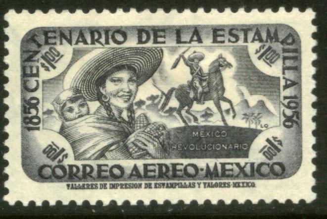 MEXICO C232 $1P Centenary of 1st postage stamps Unused(1080)