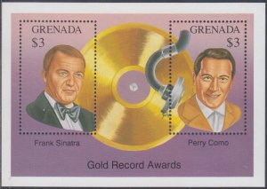 GRENADA Sc #2157a-b MNH S/S of 2 Diff - PERRY COMO and FRANK SINATRA