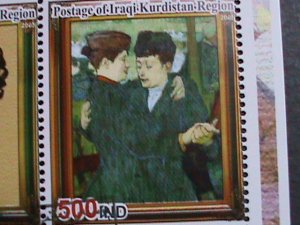 ​IRAQ-2005 FAMOUS PAINTER-HENRI DE TOUIOUSO LAUTREC & HIS PAINTINGS S/S -CTO