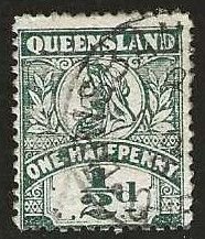 Queensland 130, used.  wmk 12.  1907.  (A875)