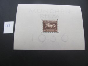Germany 1936 MNH SC B90 SET XF 32 EUROS (153)