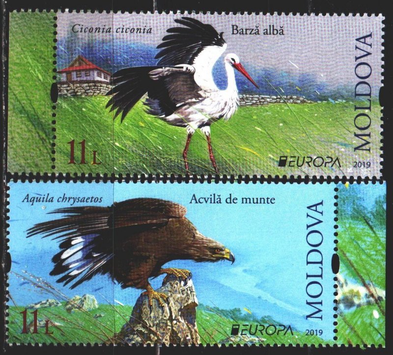 Moldova. 2019. 1096-97. Birds, europe-sept. MNH.