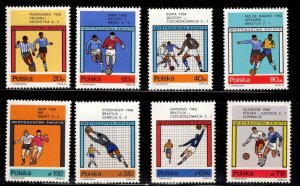 Poland Scott 1405-1412 MNH** soccer set expect Similar centering